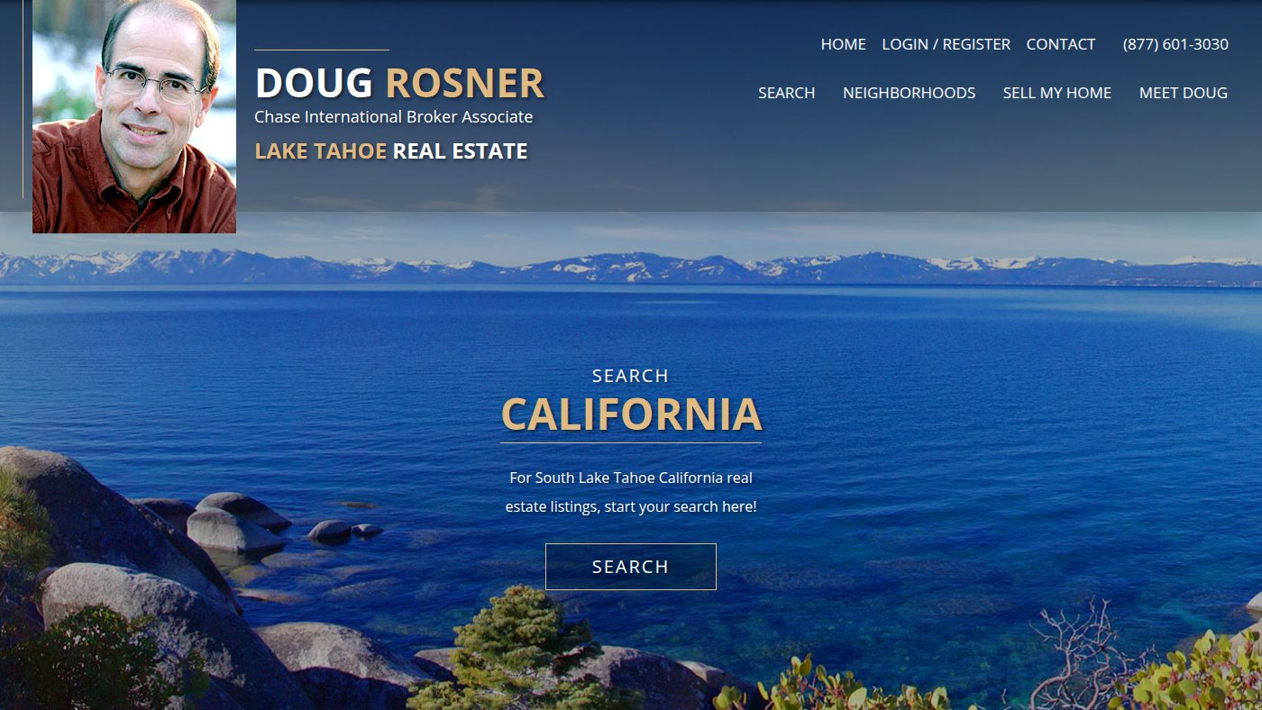 The home page of southtahoerealestate.com