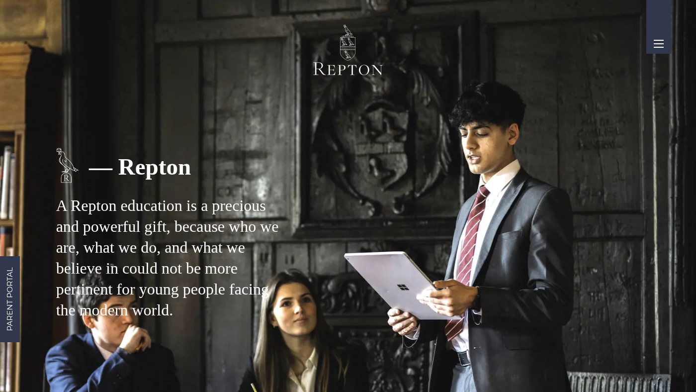 The home page of repton.org.uk