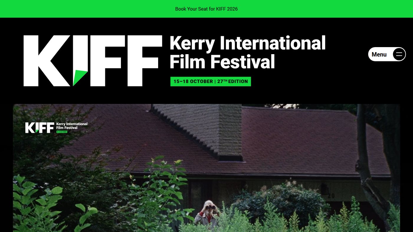 The home page of kerryfilmfestival.com
