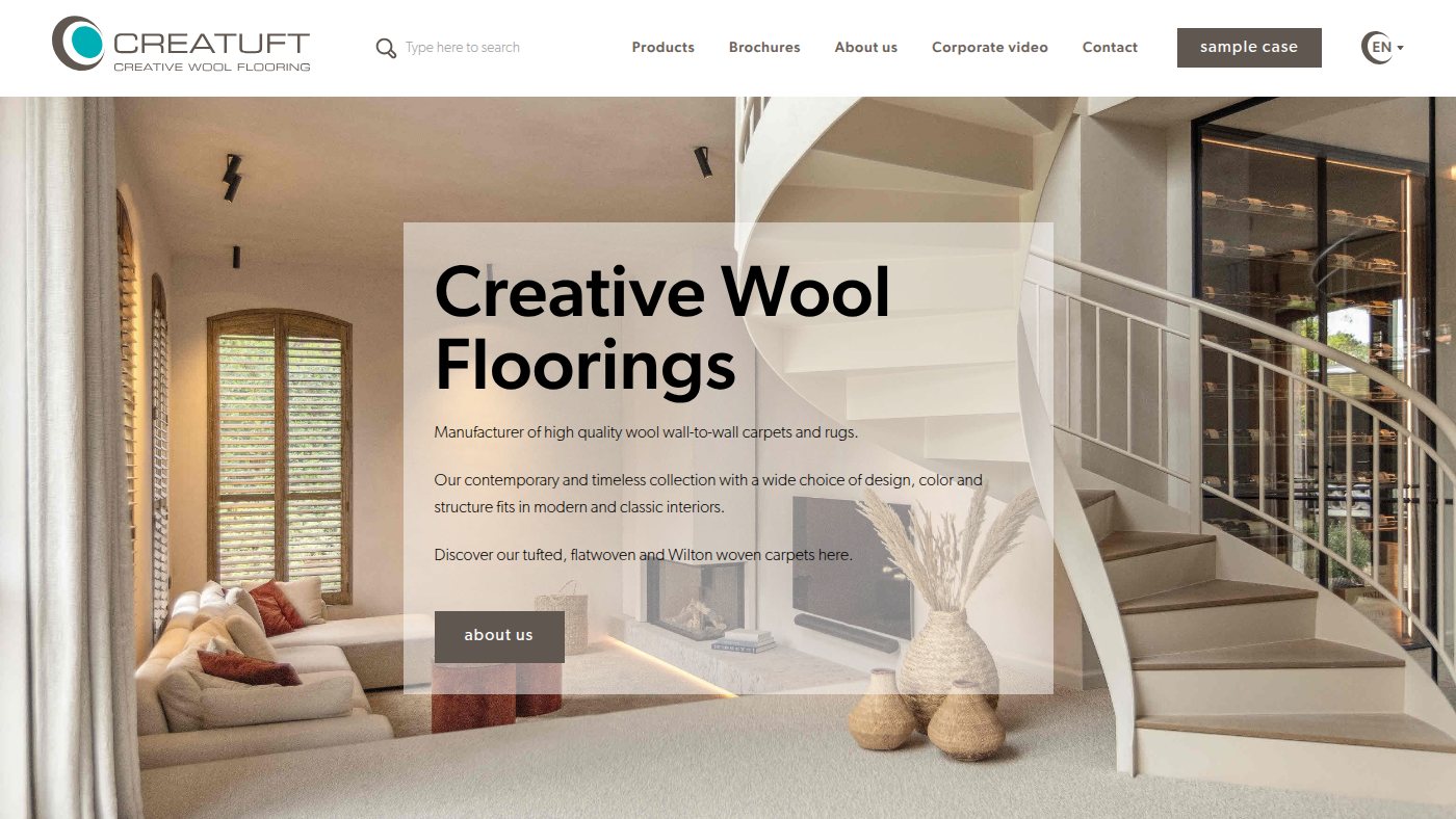 The home page of creatuft.be