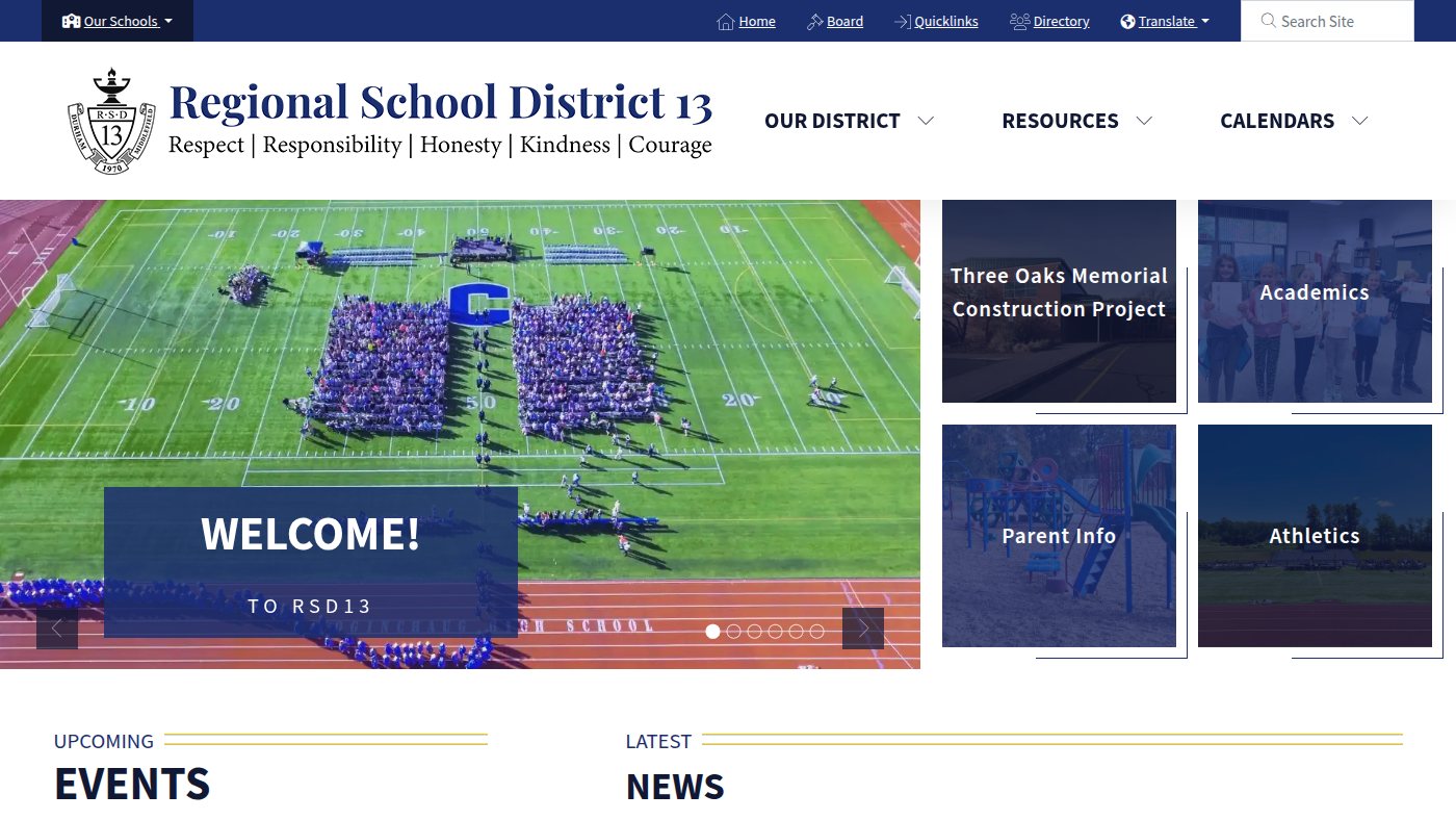 The home page of rsd13ct.org