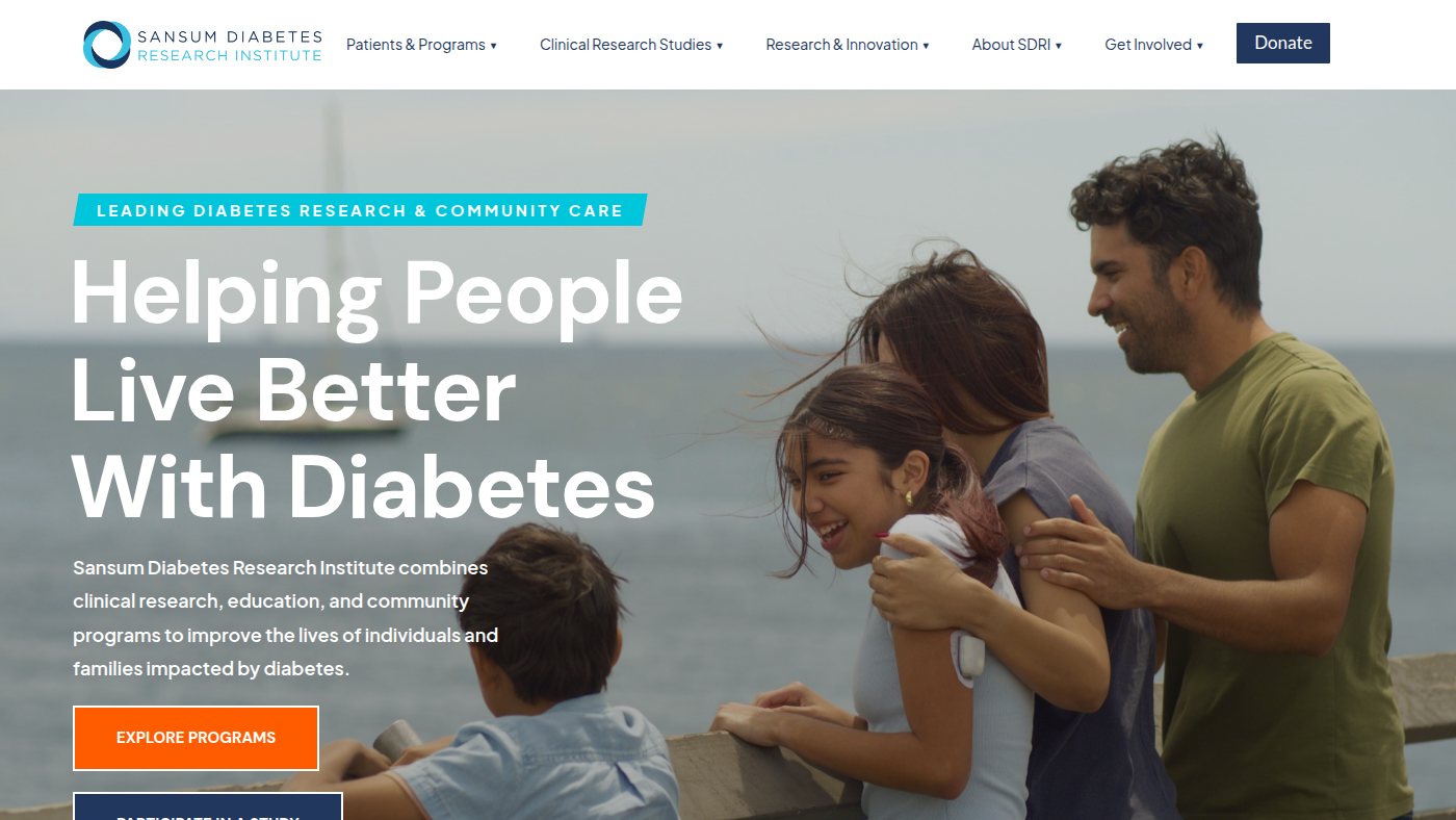 The home page of sansum.org