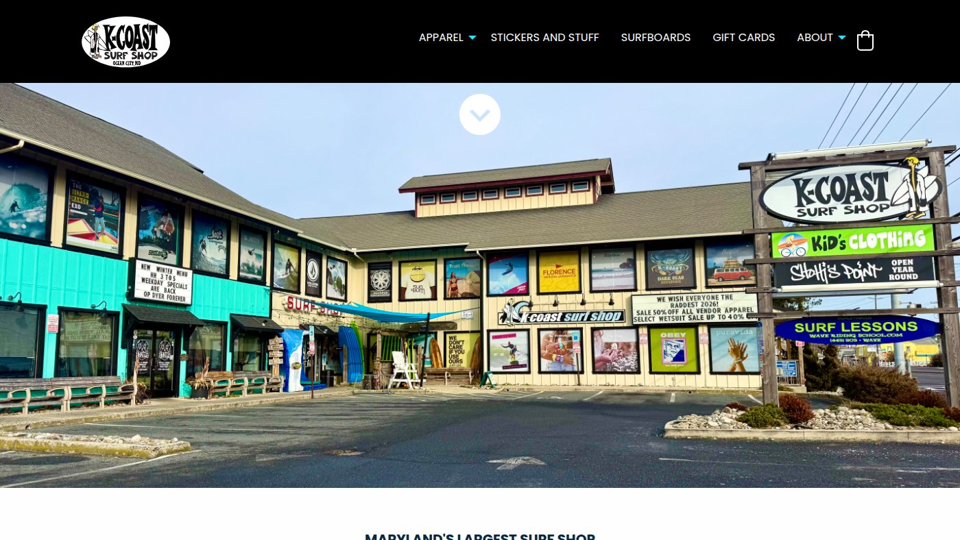 The home page of kcoast.com