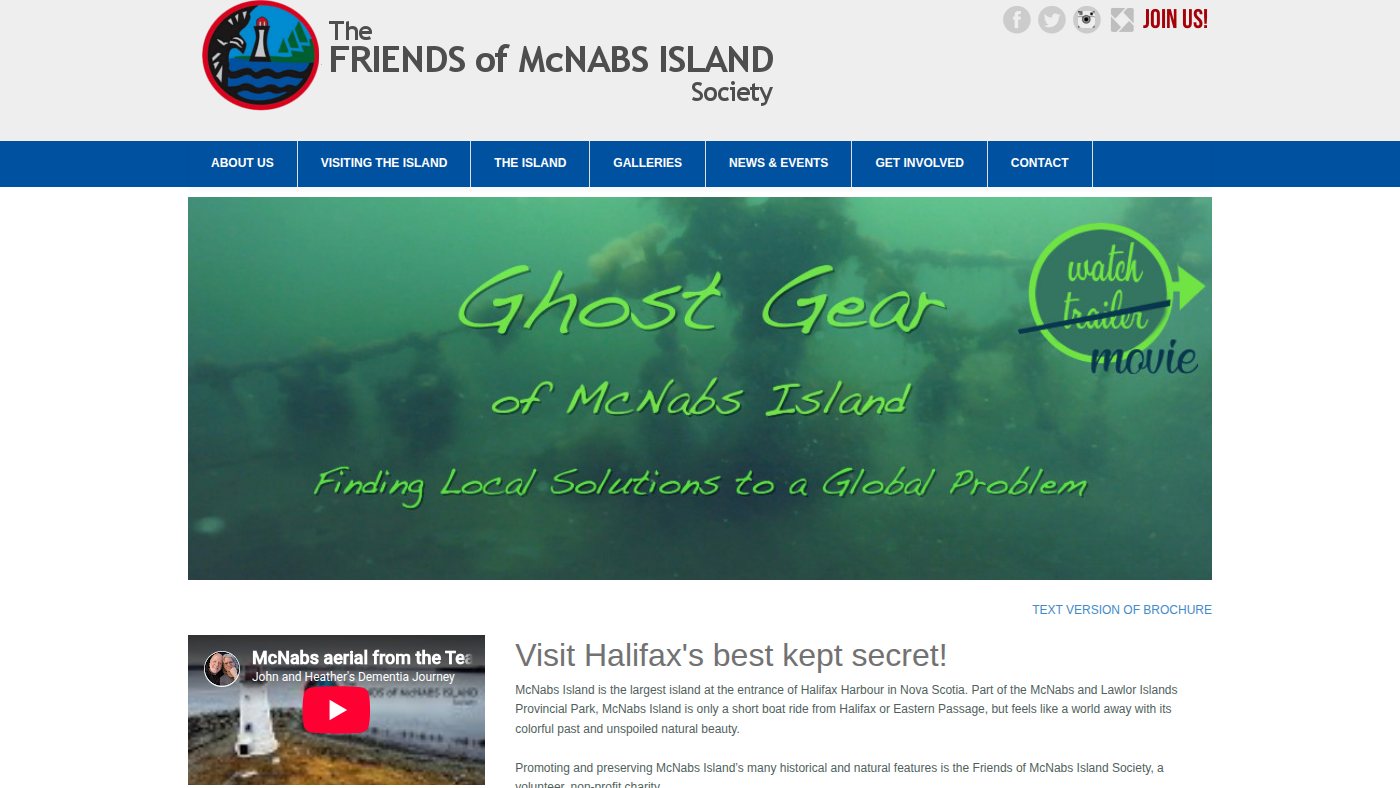 The home page of mcnabsisland.ca