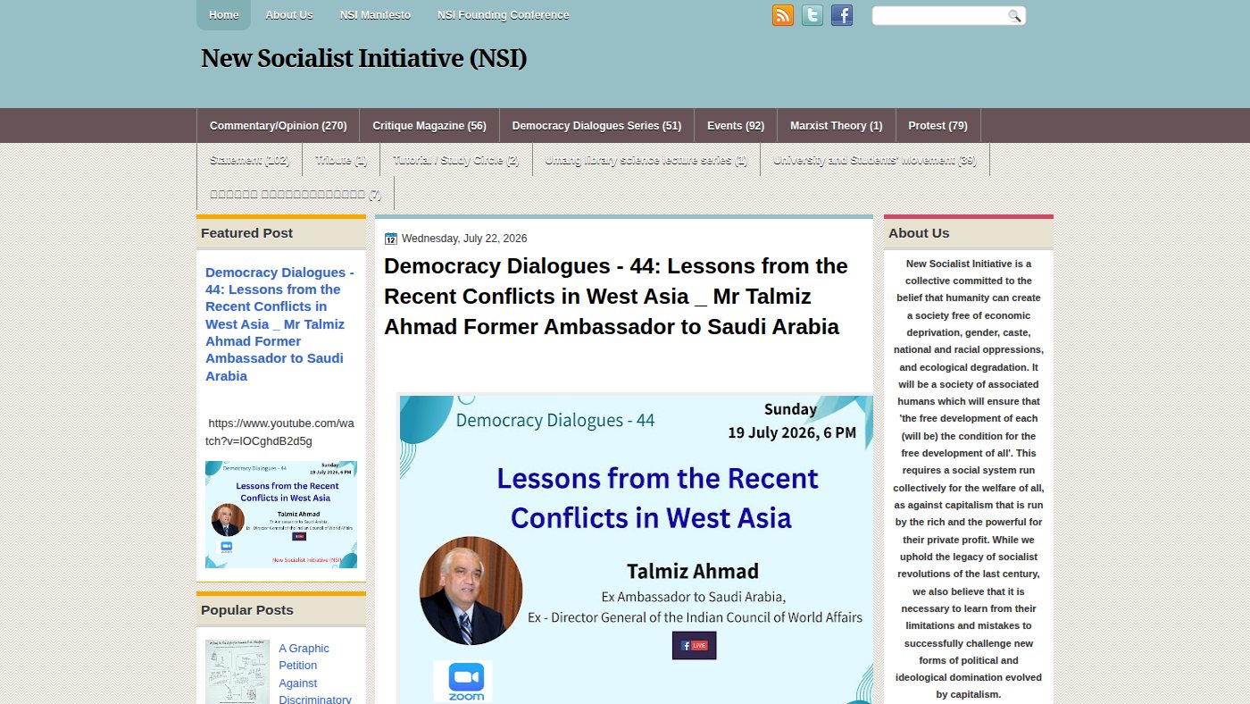 The home page of nsi-delhi.blogspot.com