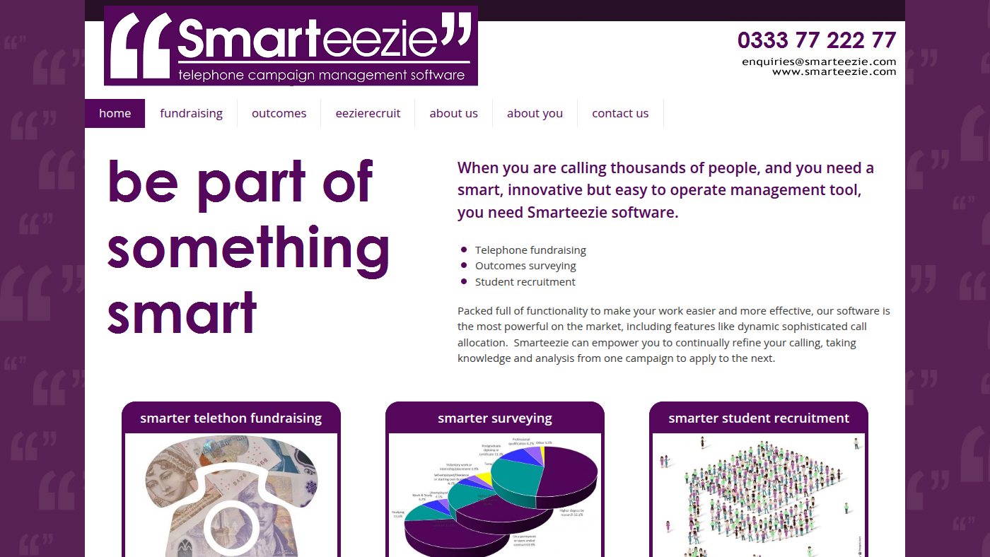 The home page of smarteezie.com