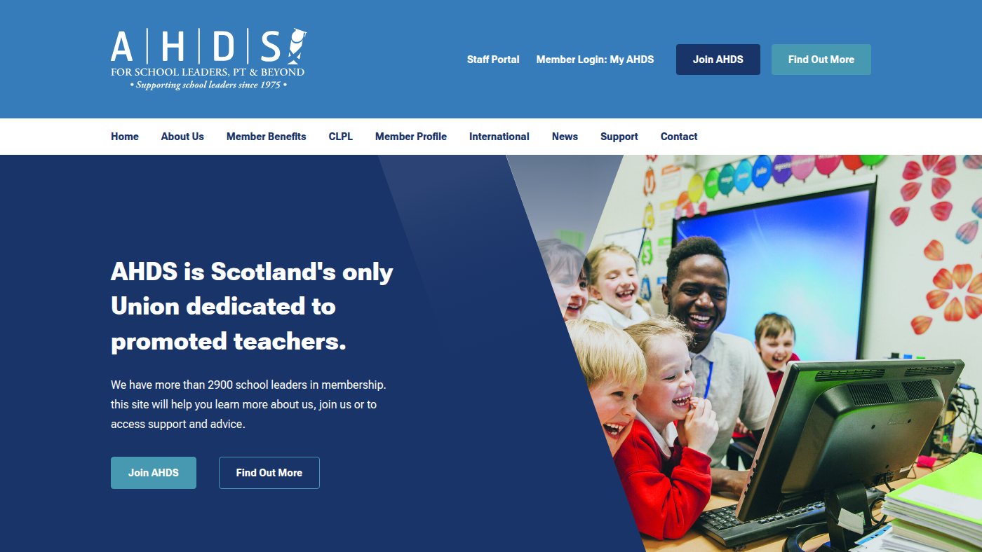 The home page of ahds.org.uk