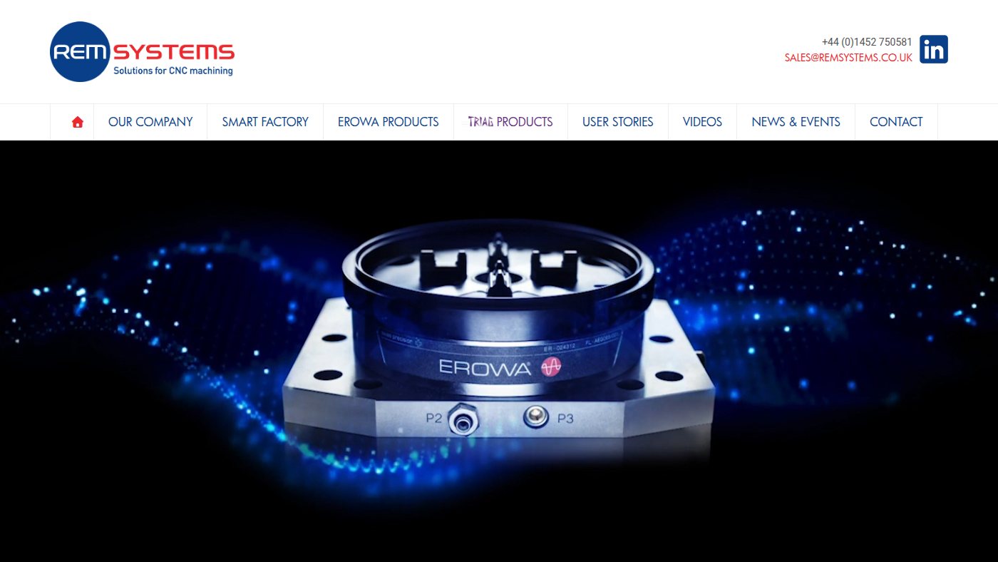 The home page of remsystems.co.uk