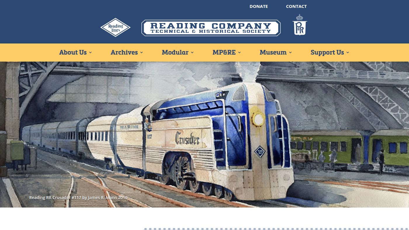 The home page of readingrailroad.org