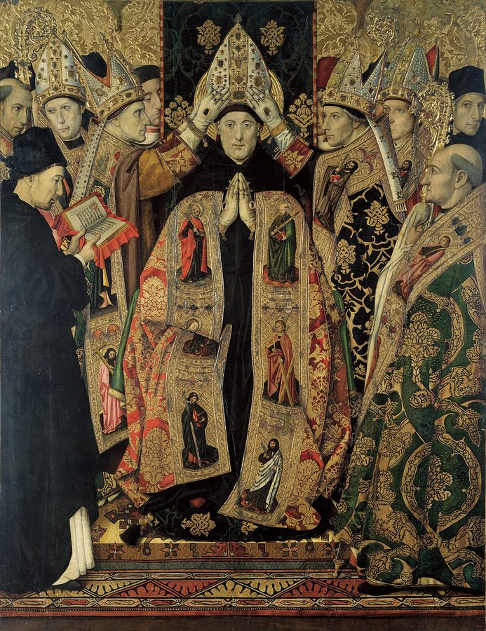 The Consecration of Saint Augustine by Jaume Huguet
