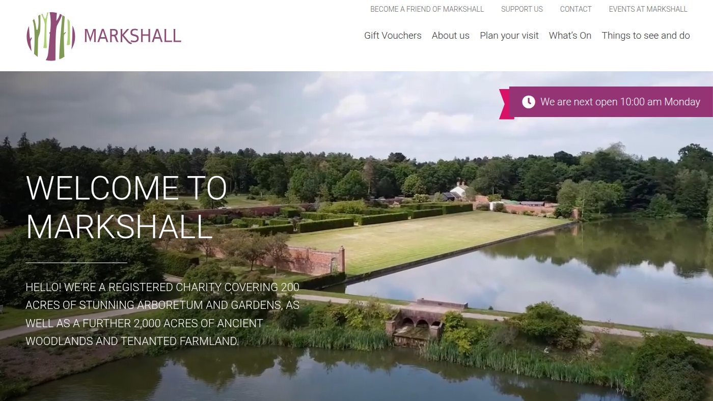 The home page of markshall.org.uk