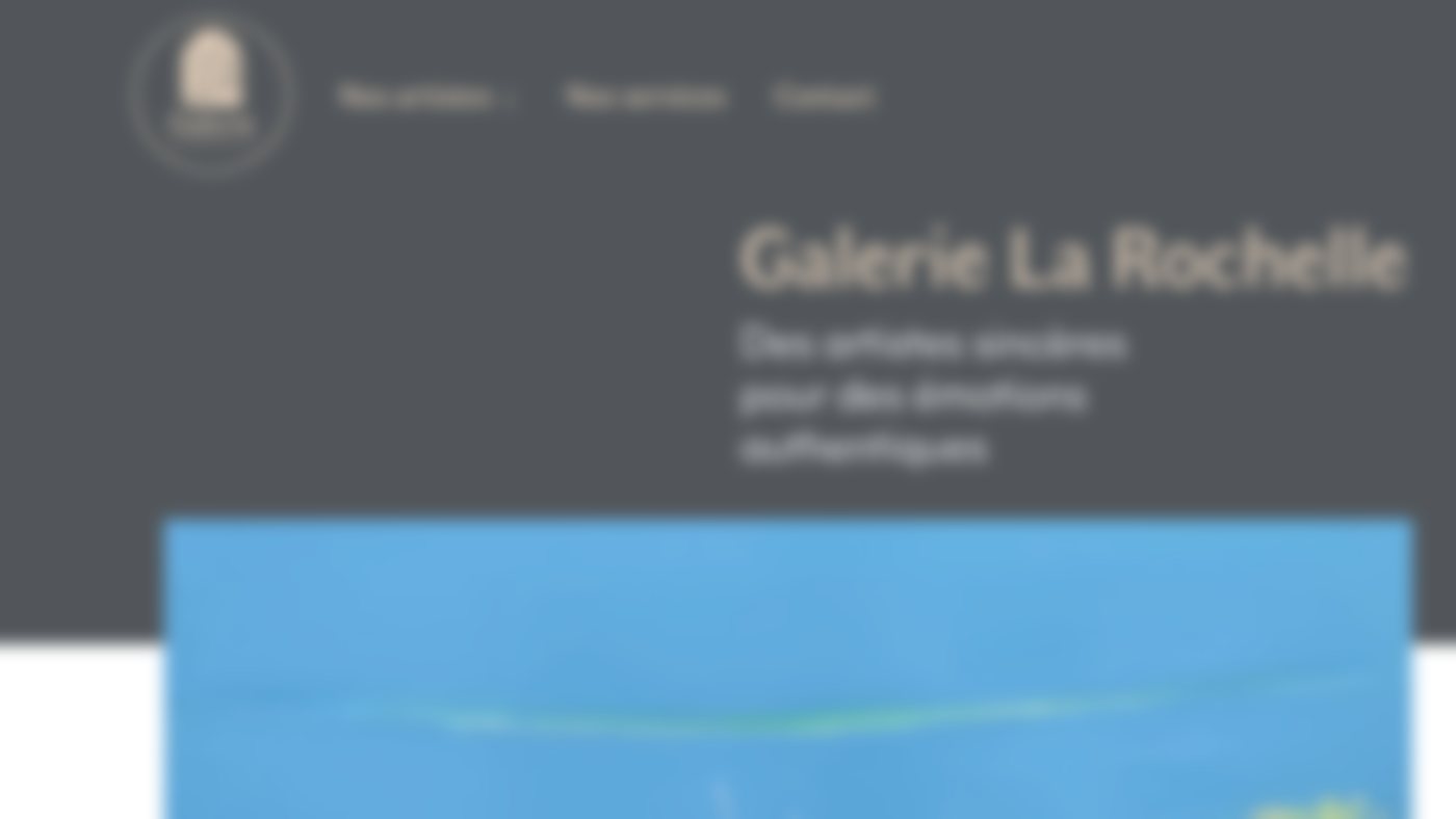 The home page of galerie-la-rochelle.com