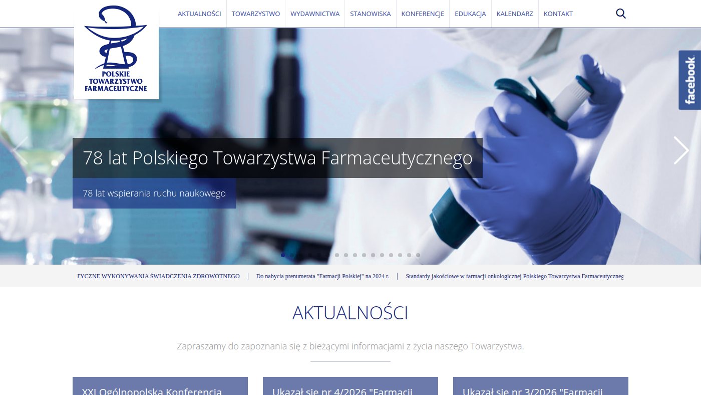 The home page of ptfarm.pl
