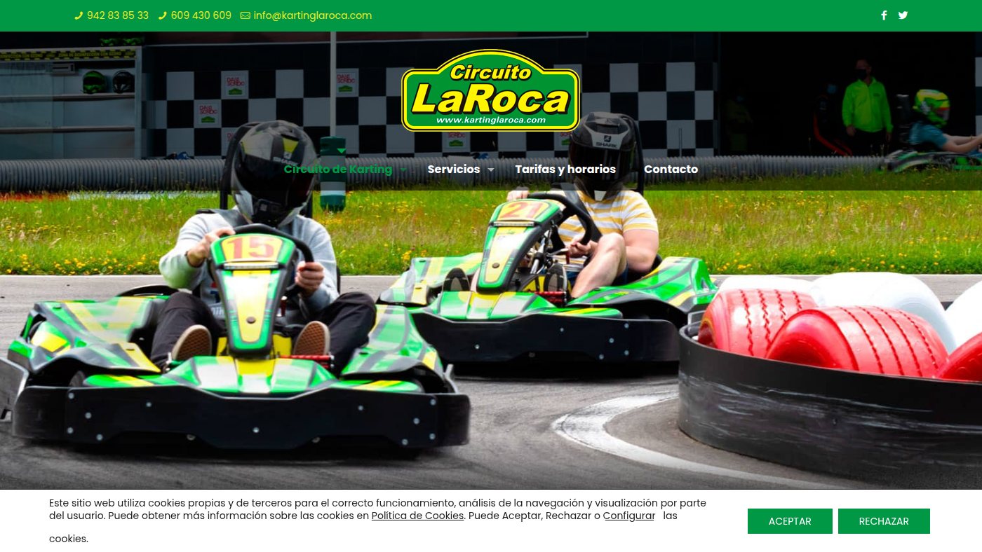 The home page of kartinglaroca.com