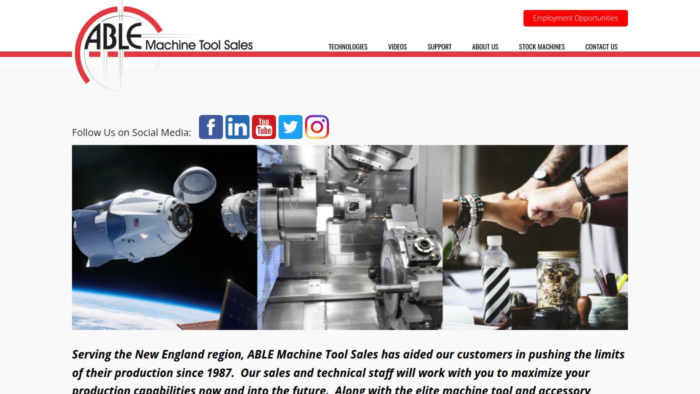 The home page of ablemts.com