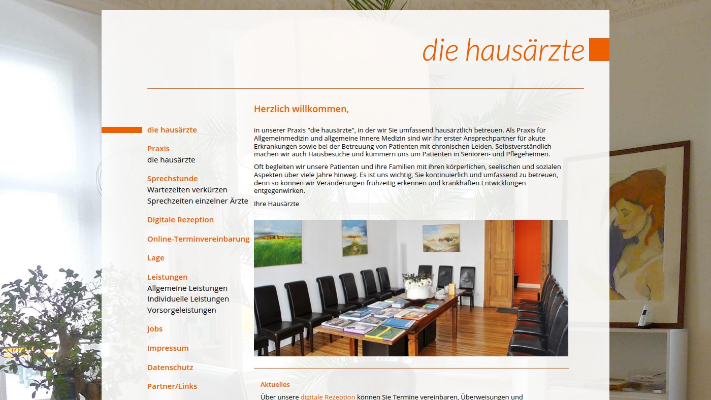 The home page of die-hausaerzte.berlin
