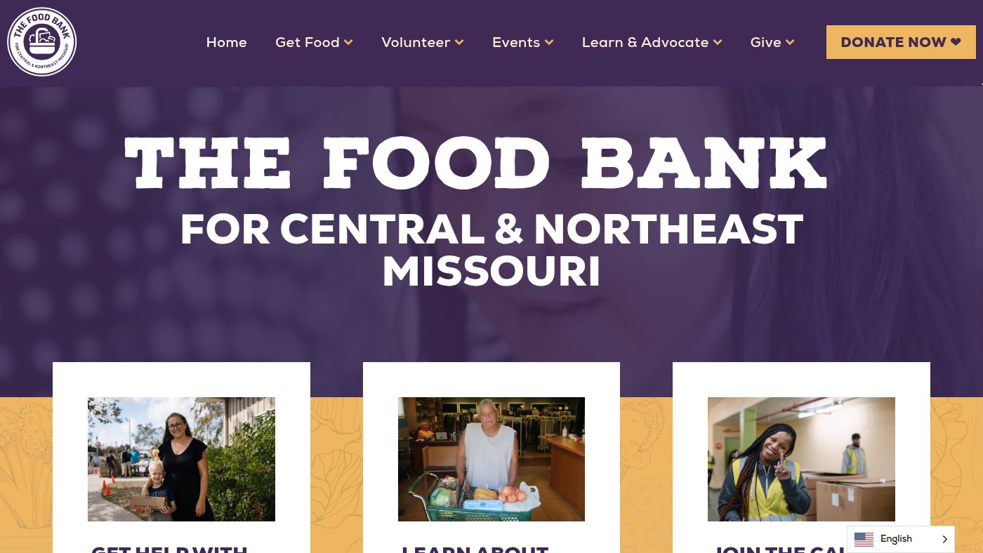 The home page of sharefoodbringhope.org