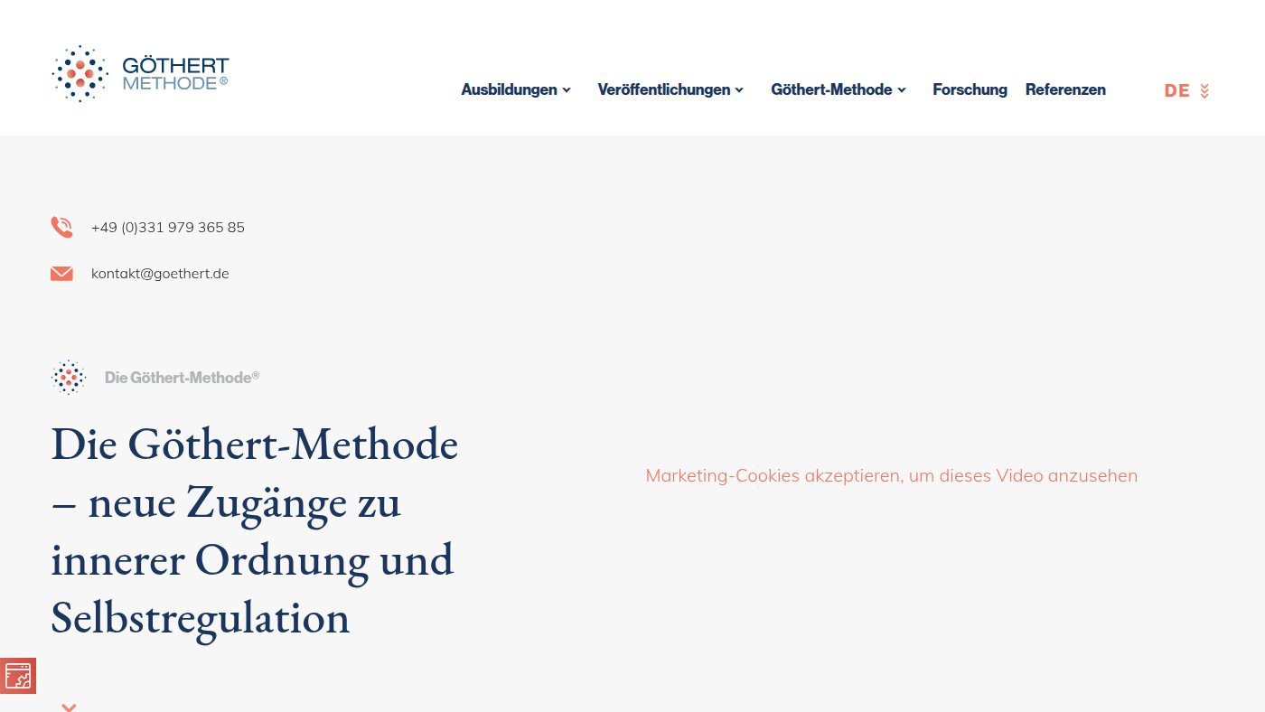 The home page of xn--gthert-methode-vpb.de