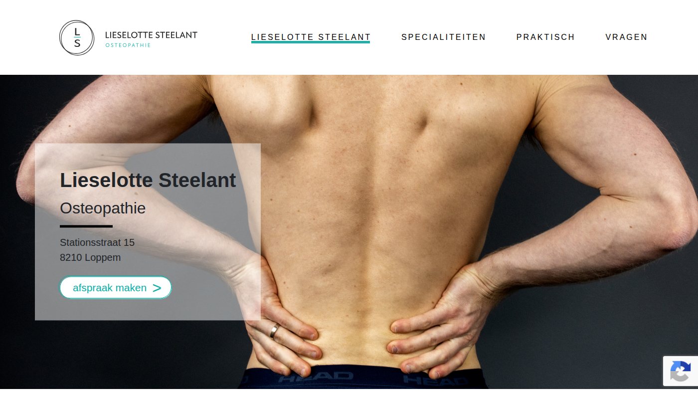 The home page of osteosteelant.be