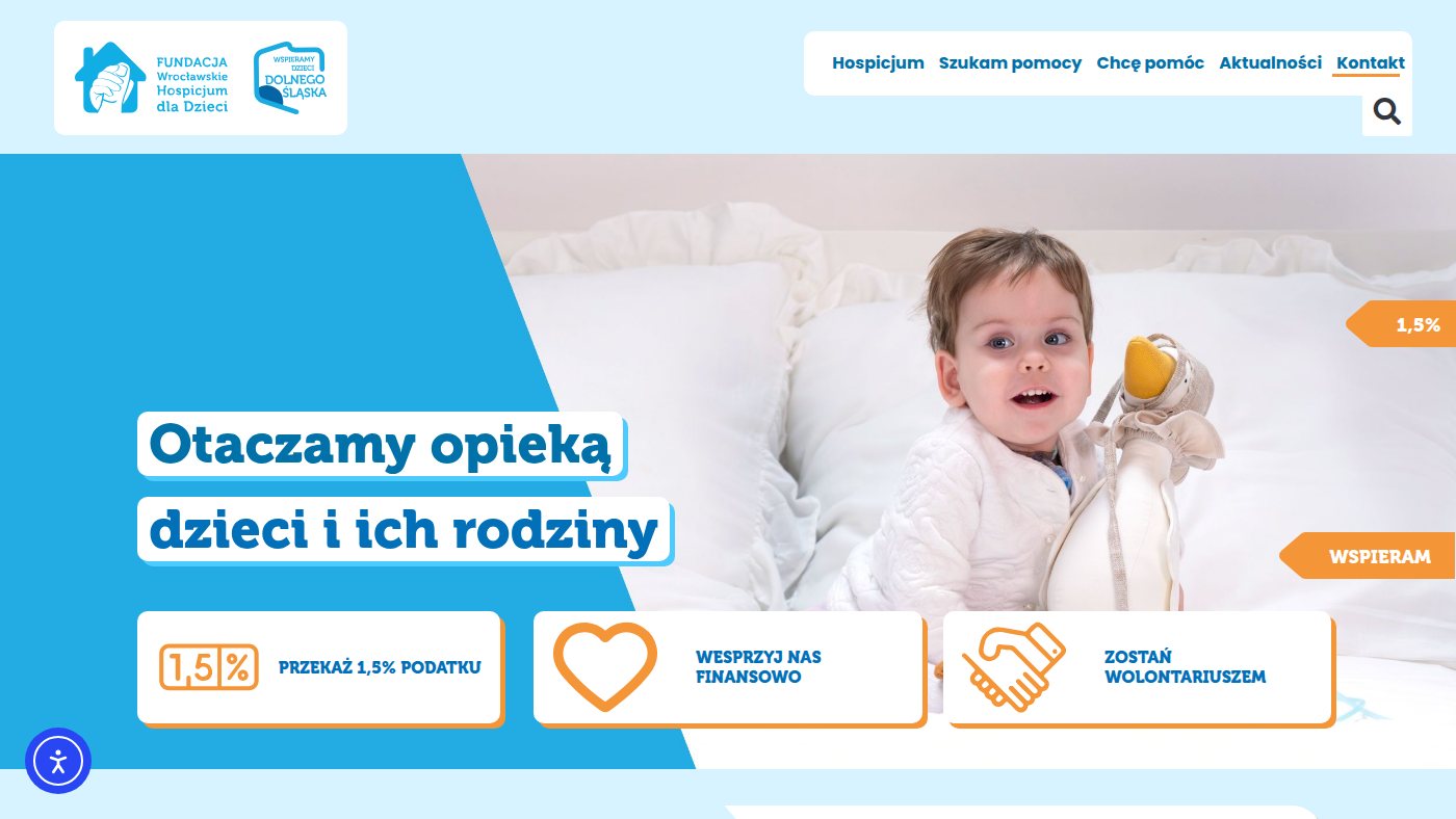 The home page of hospicjum.wroc.pl