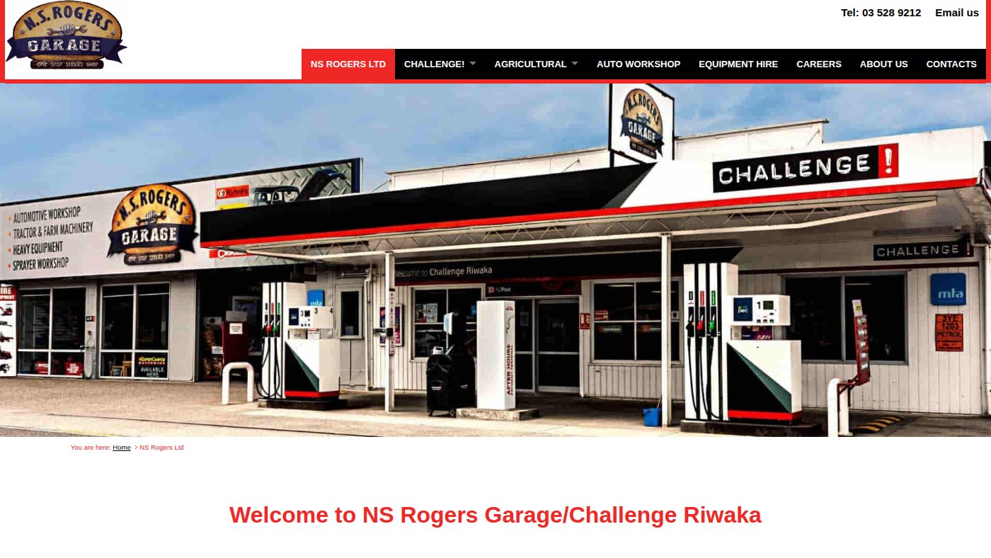 The home page of nsrogers.co.nz