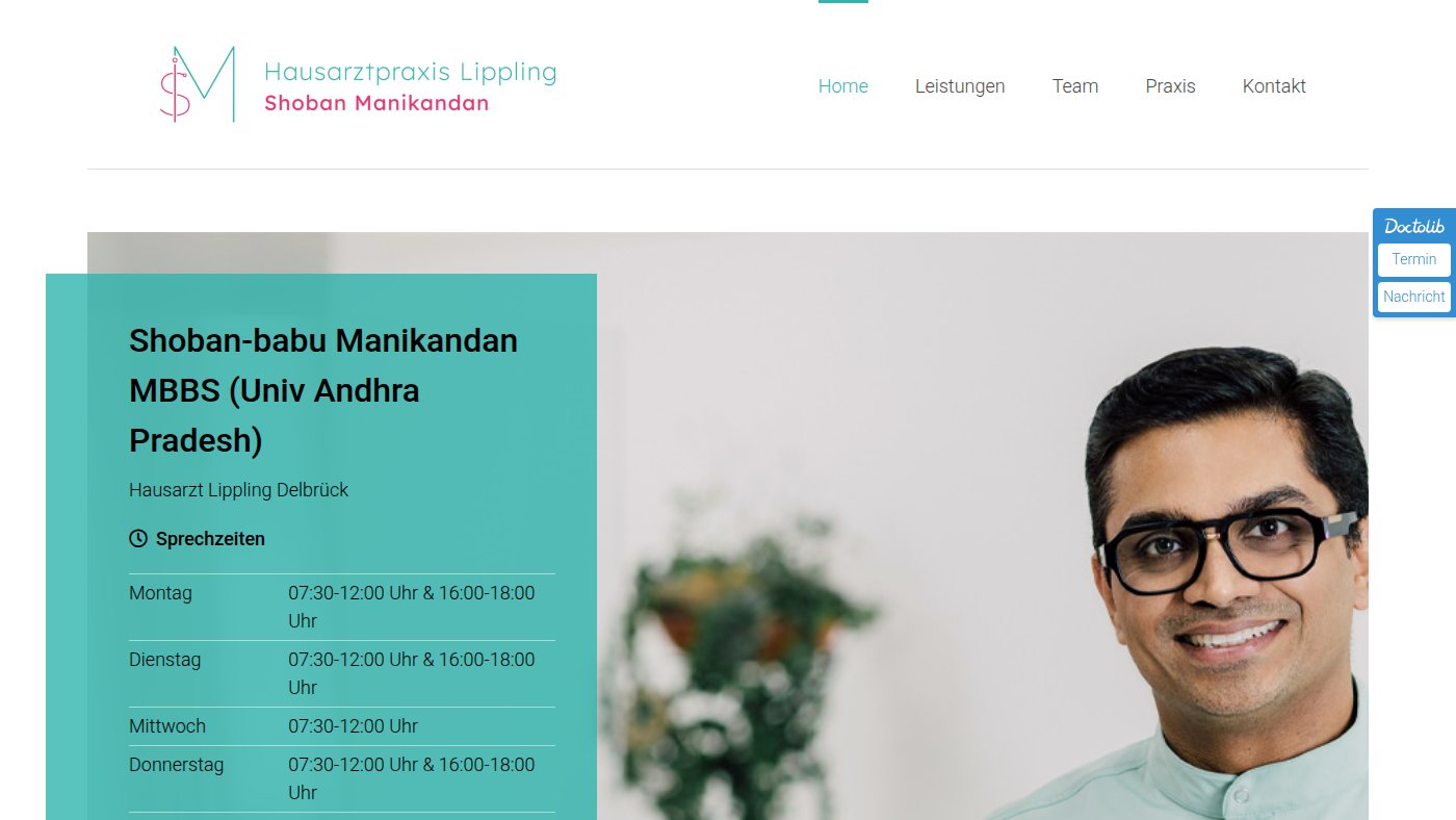 The home page of hausarzt-lippling.de