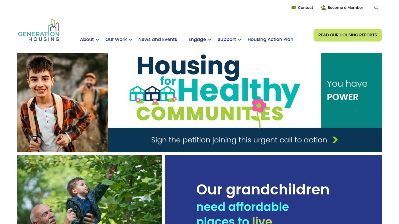 The home page of generationhousing.org