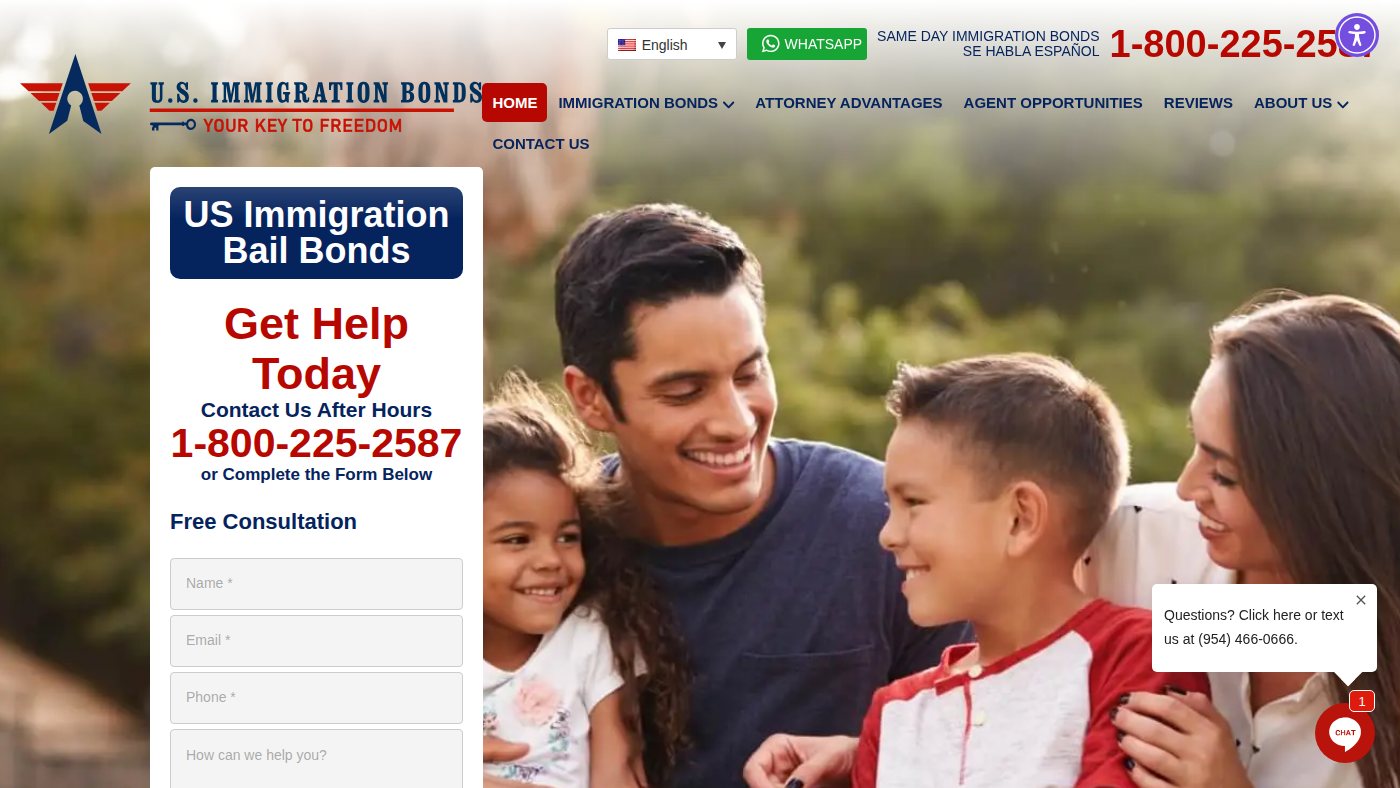 The home page of usimmigrationbonds.com