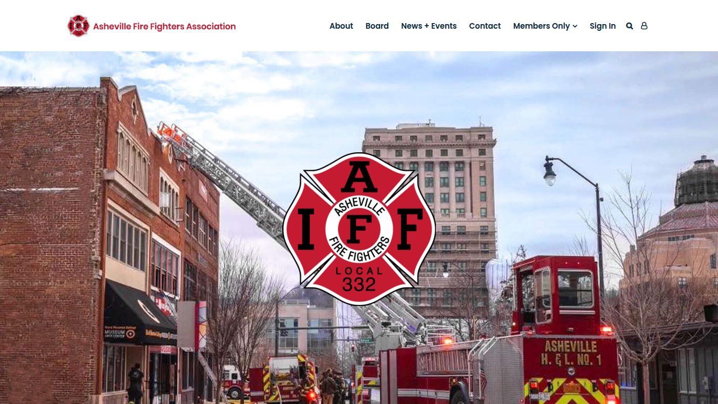 The home page of ashevillefirefighters.org