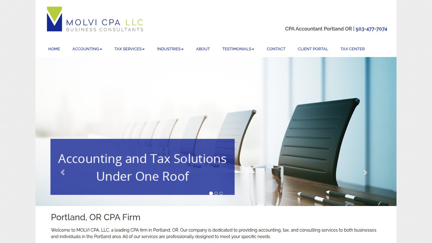 The home page of molvicpa.com