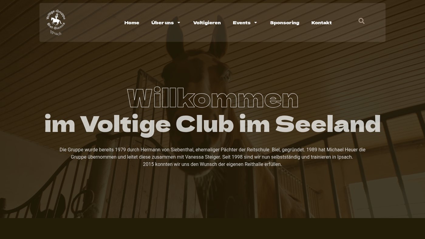 The home page of voltige-ipsach.ch