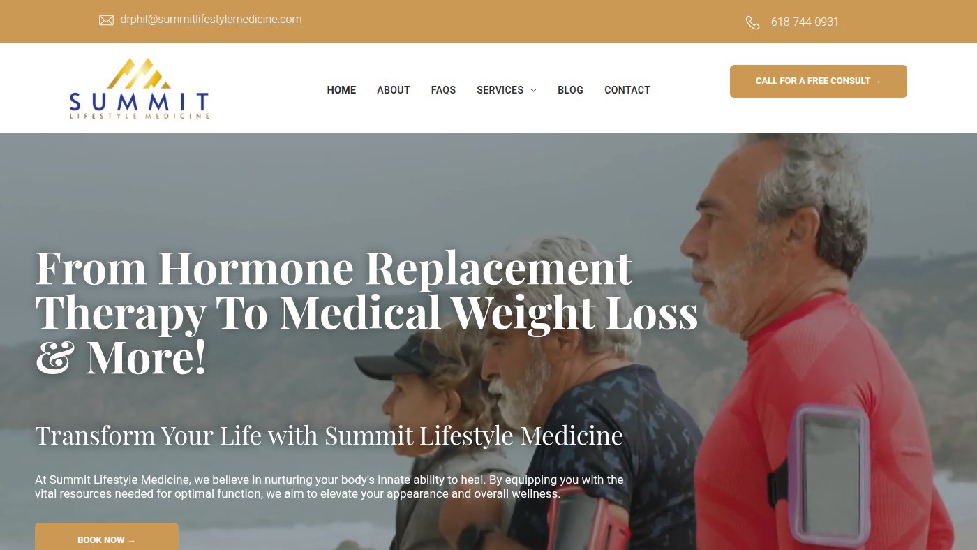 The home page of summitlifestylemedicine.com