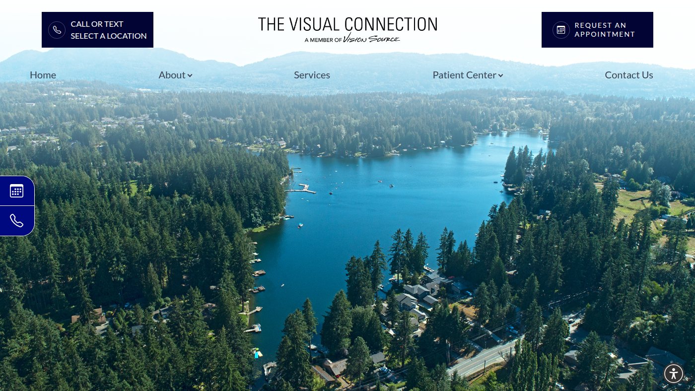 The home page of thevisualconnectionwa.com