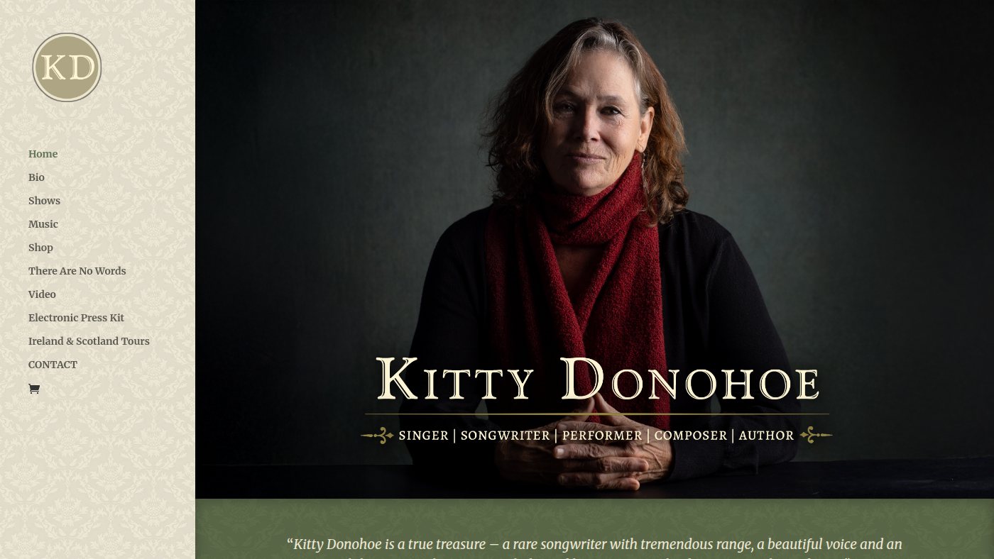 The home page of kittydonohoe.com