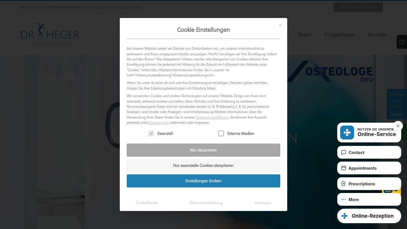 The home page of dr-heger.com
