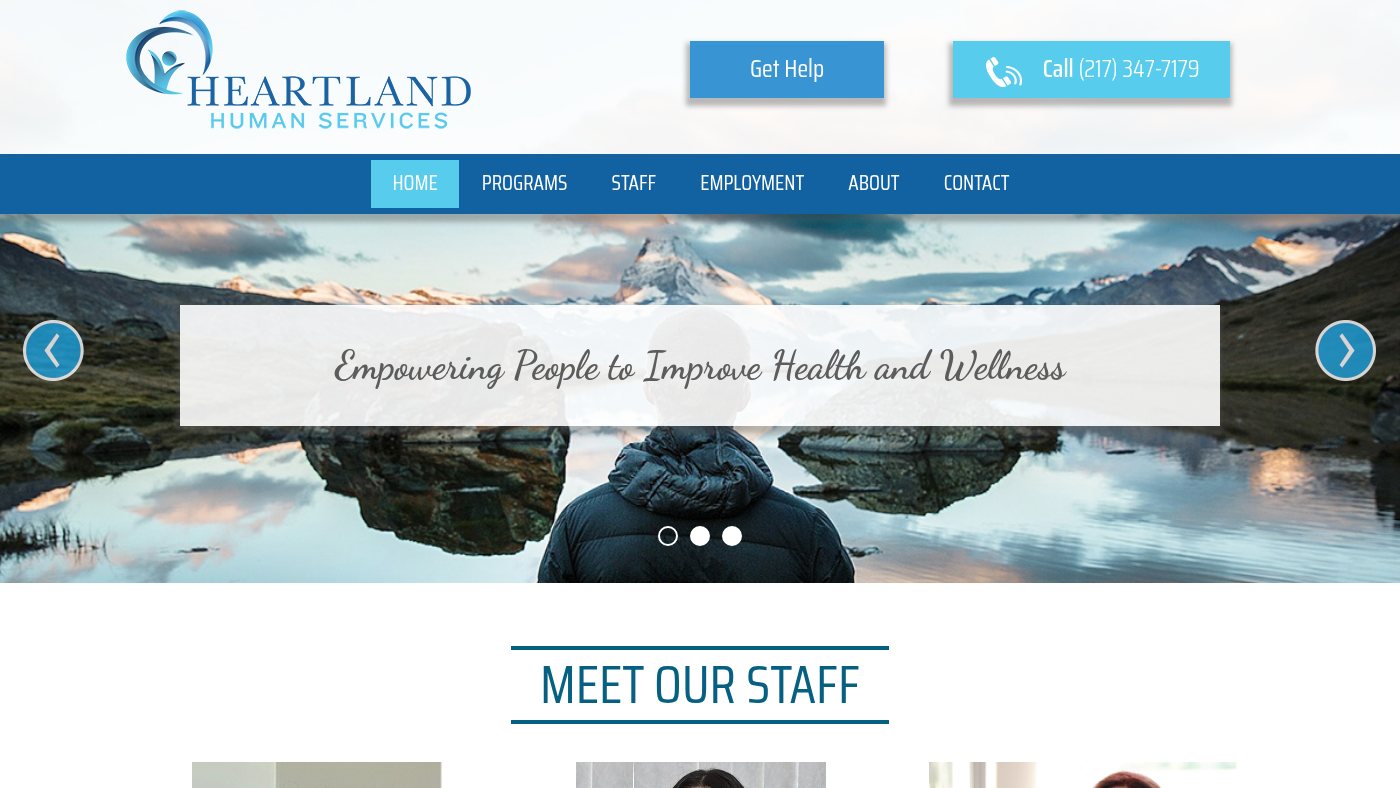 The home page of heartlandhs.org