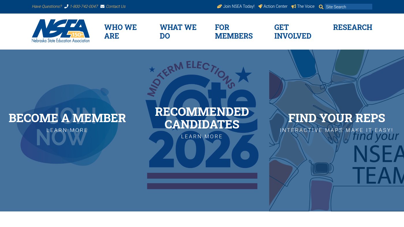 The home page of nsea.org