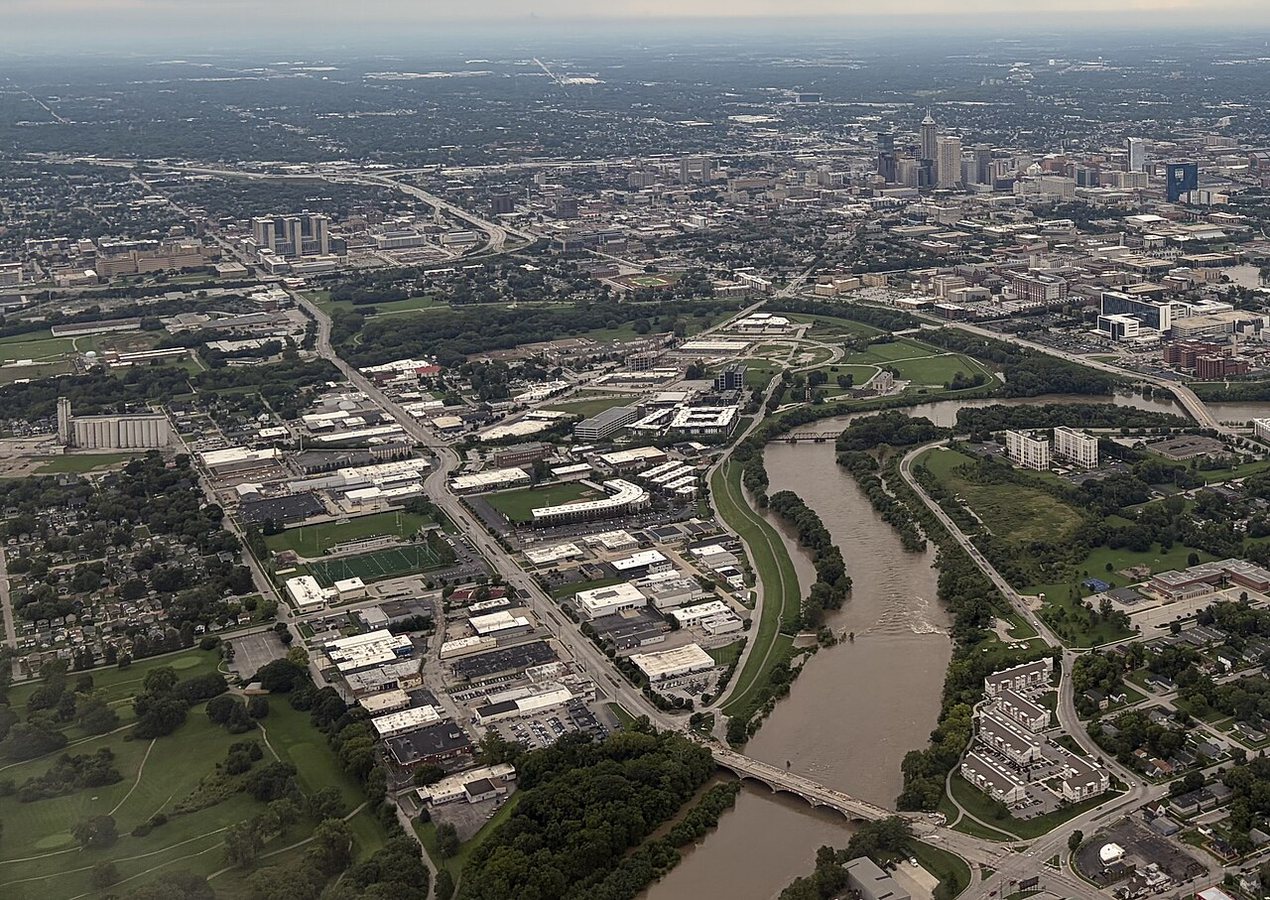 Flooding devastated swathes of Indiana but response is hampered by politics