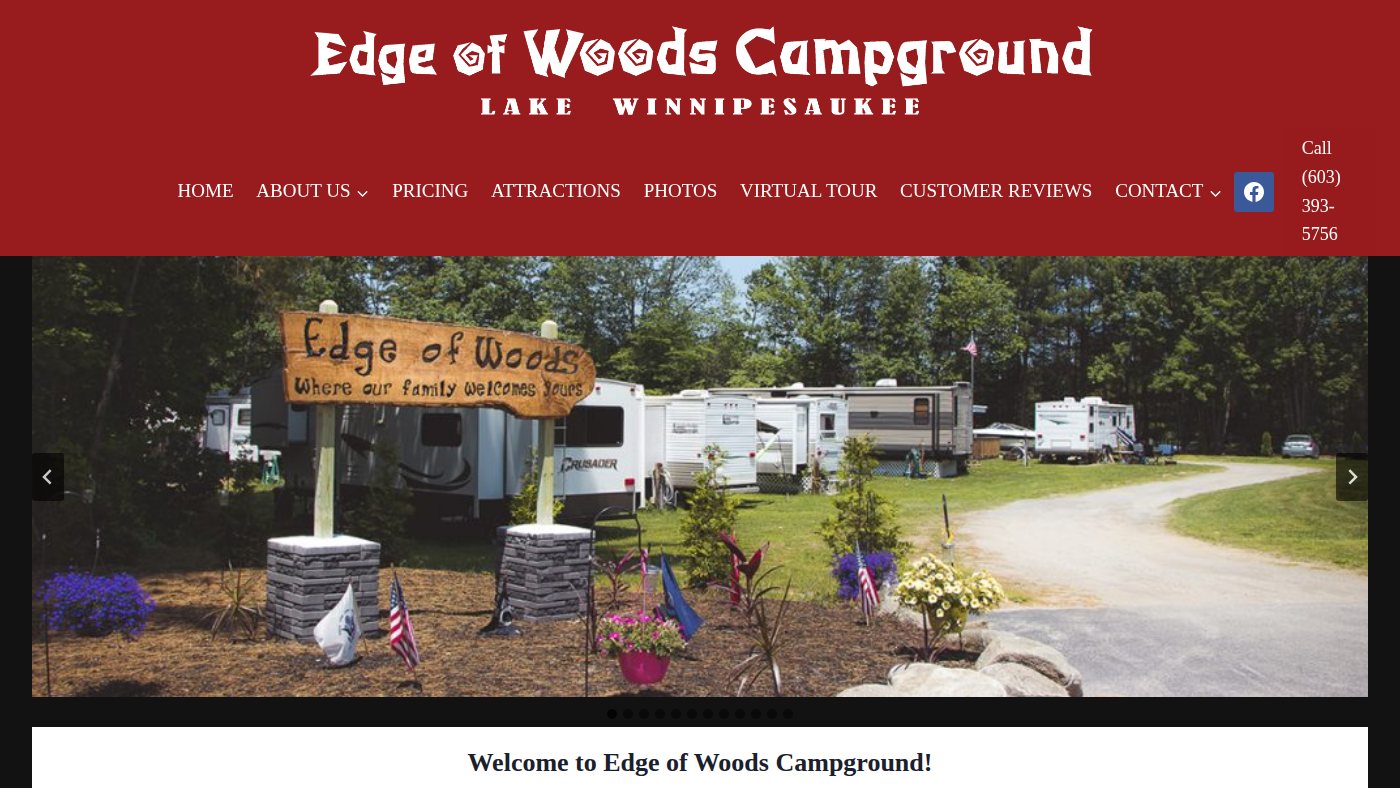 The home page of edgeofwoods.com