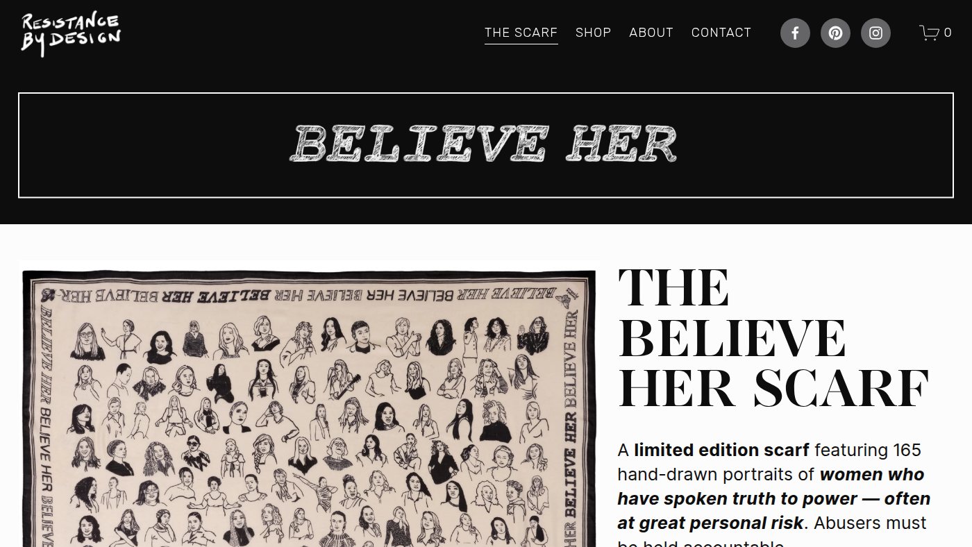The home page of resistancebydesign.com