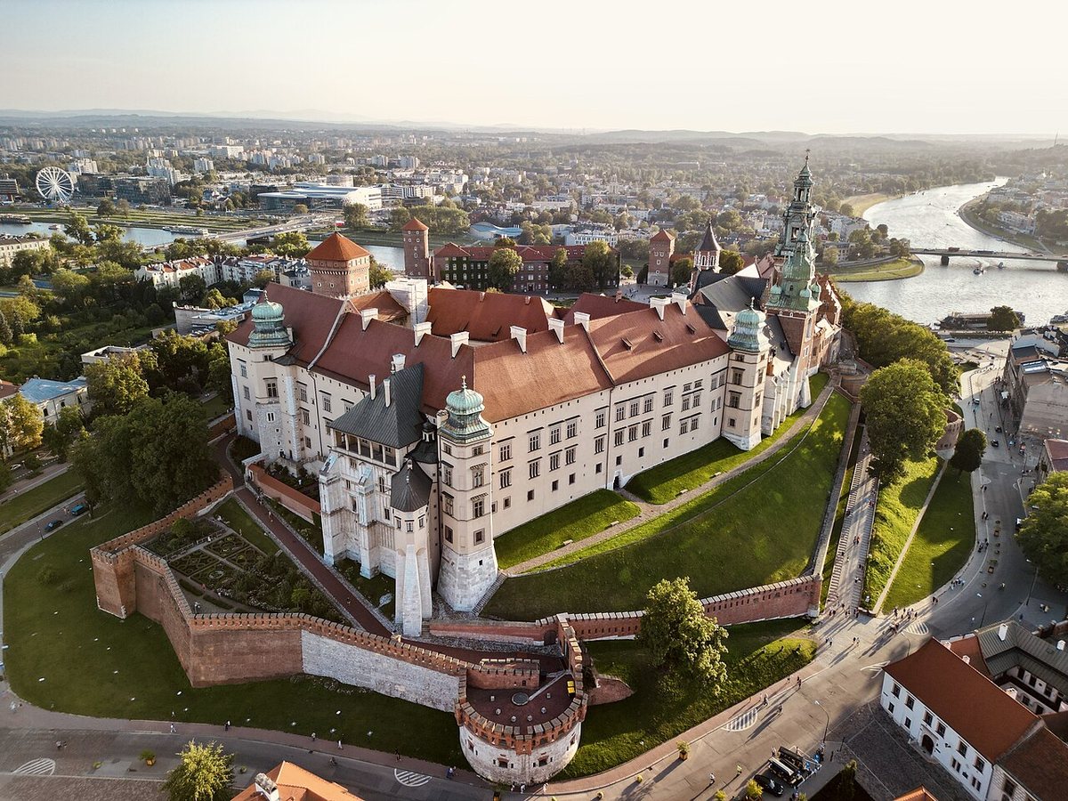 Castillo de Wawel en Cracovia, sede de los reyes polacos desde 1038 hasta que la capital se trasladó a Varsovia en 1596