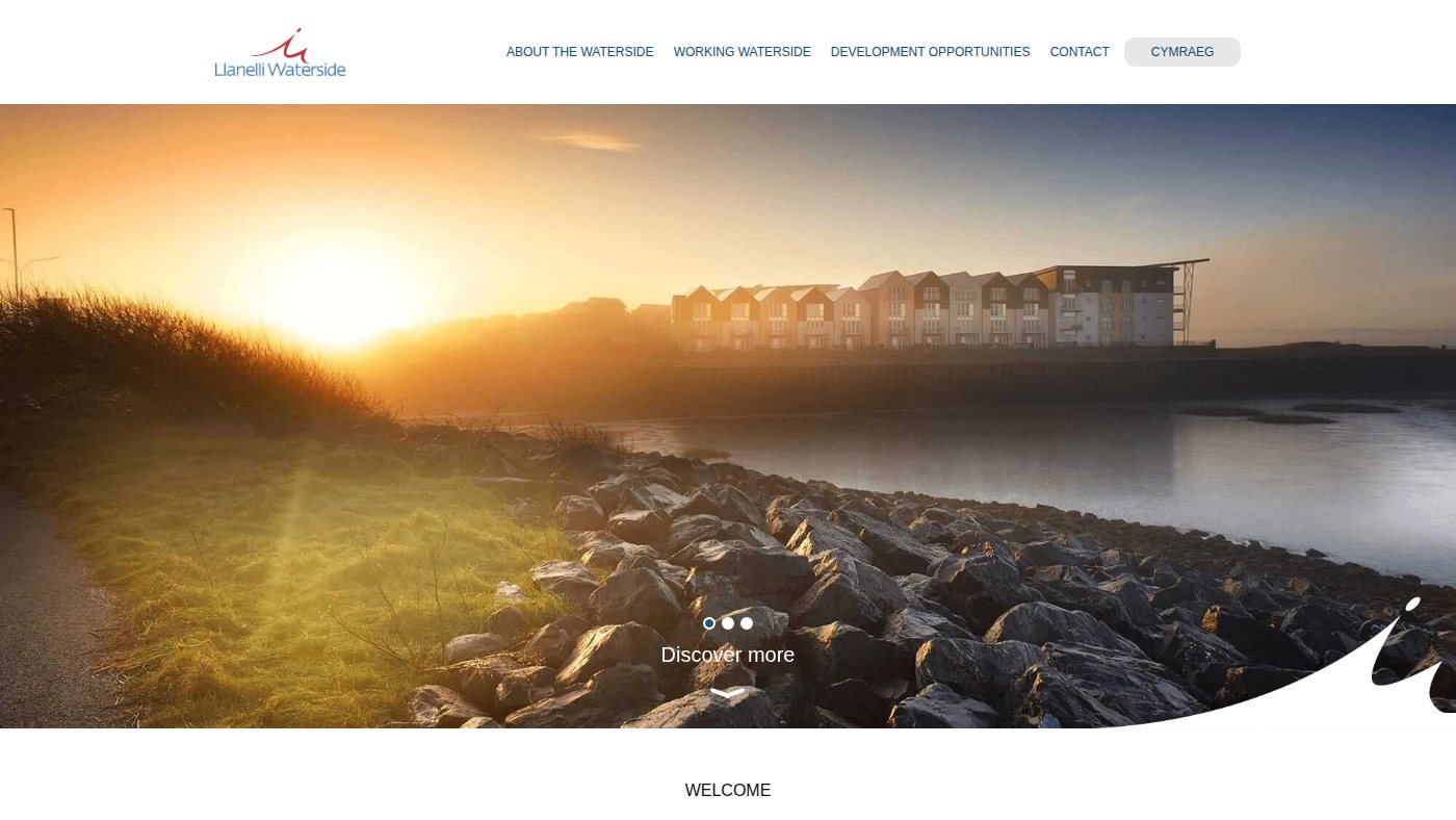 The home page of llanelli-waterside.wales