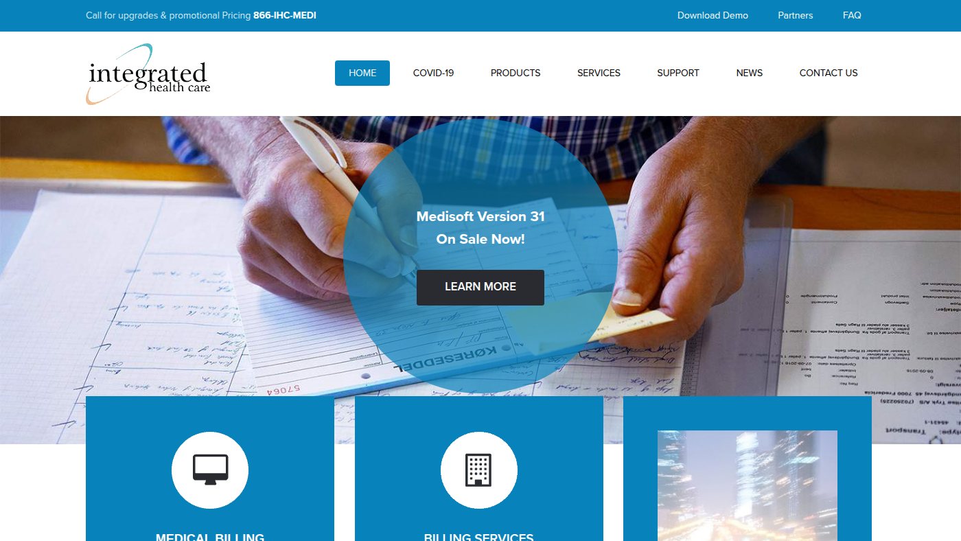 The home page of ihctech.com