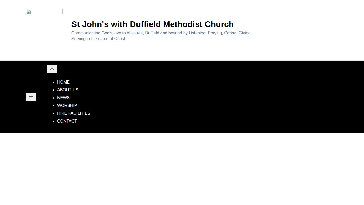 The home page of stjohnsallestree.org.uk
