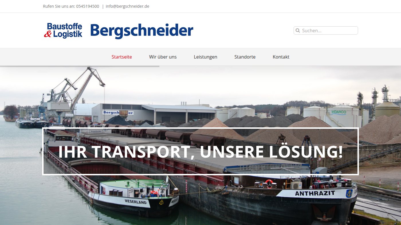 The home page of albertbergschneider.de