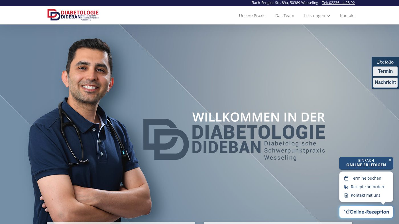 The home page of diabetologie-wesseling.de