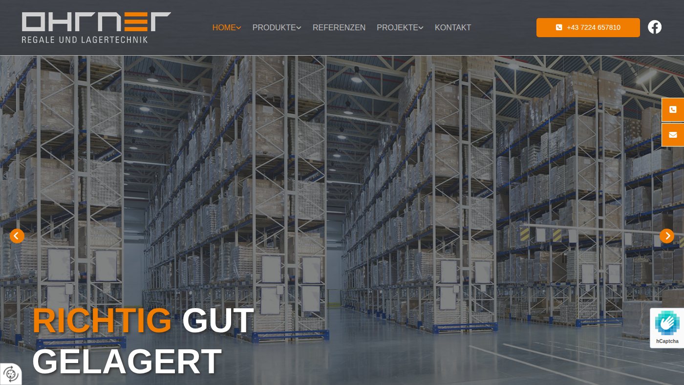 The home page of ohrner.at