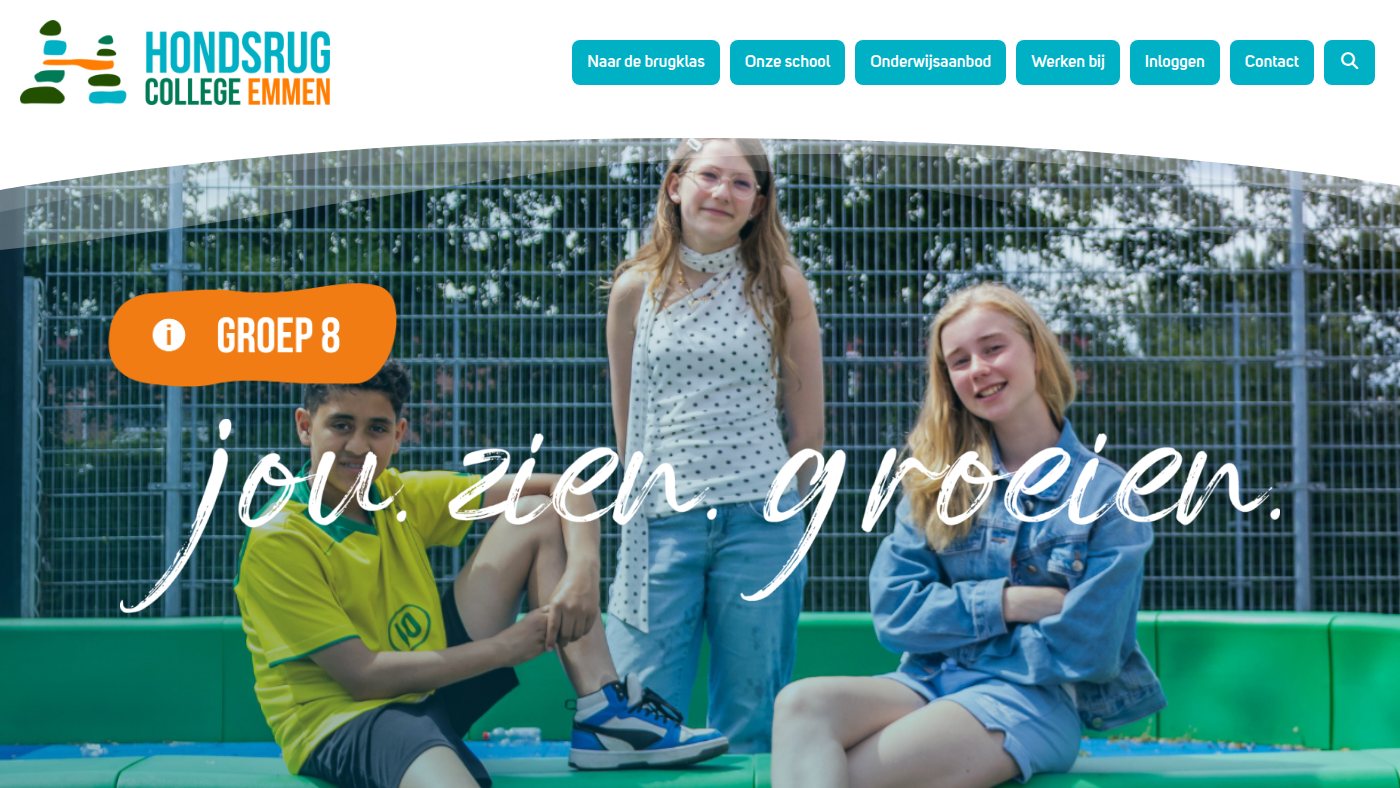 The home page of hondsrugcollege.nl