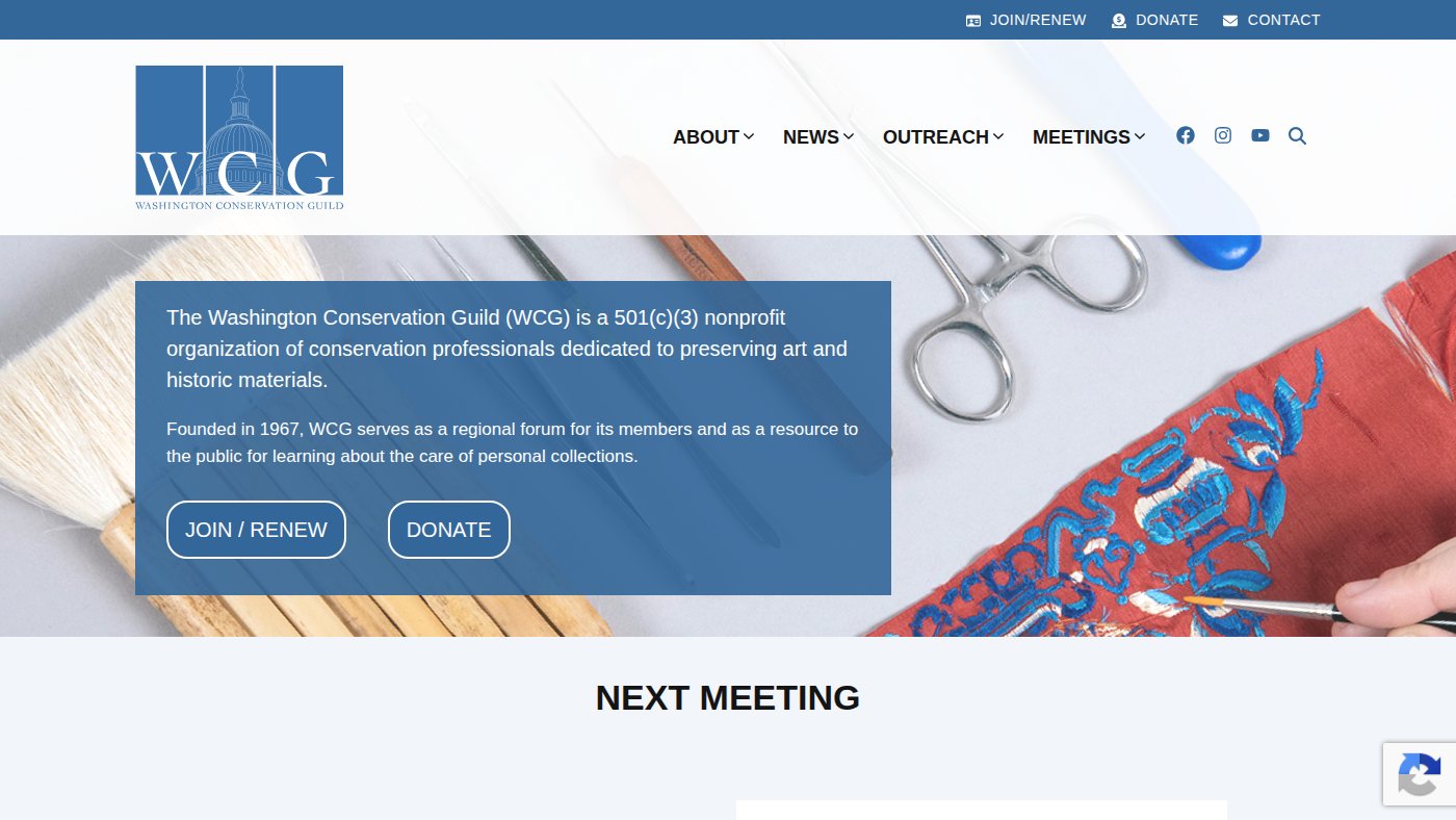 The home page of washingtonconservationguild.org