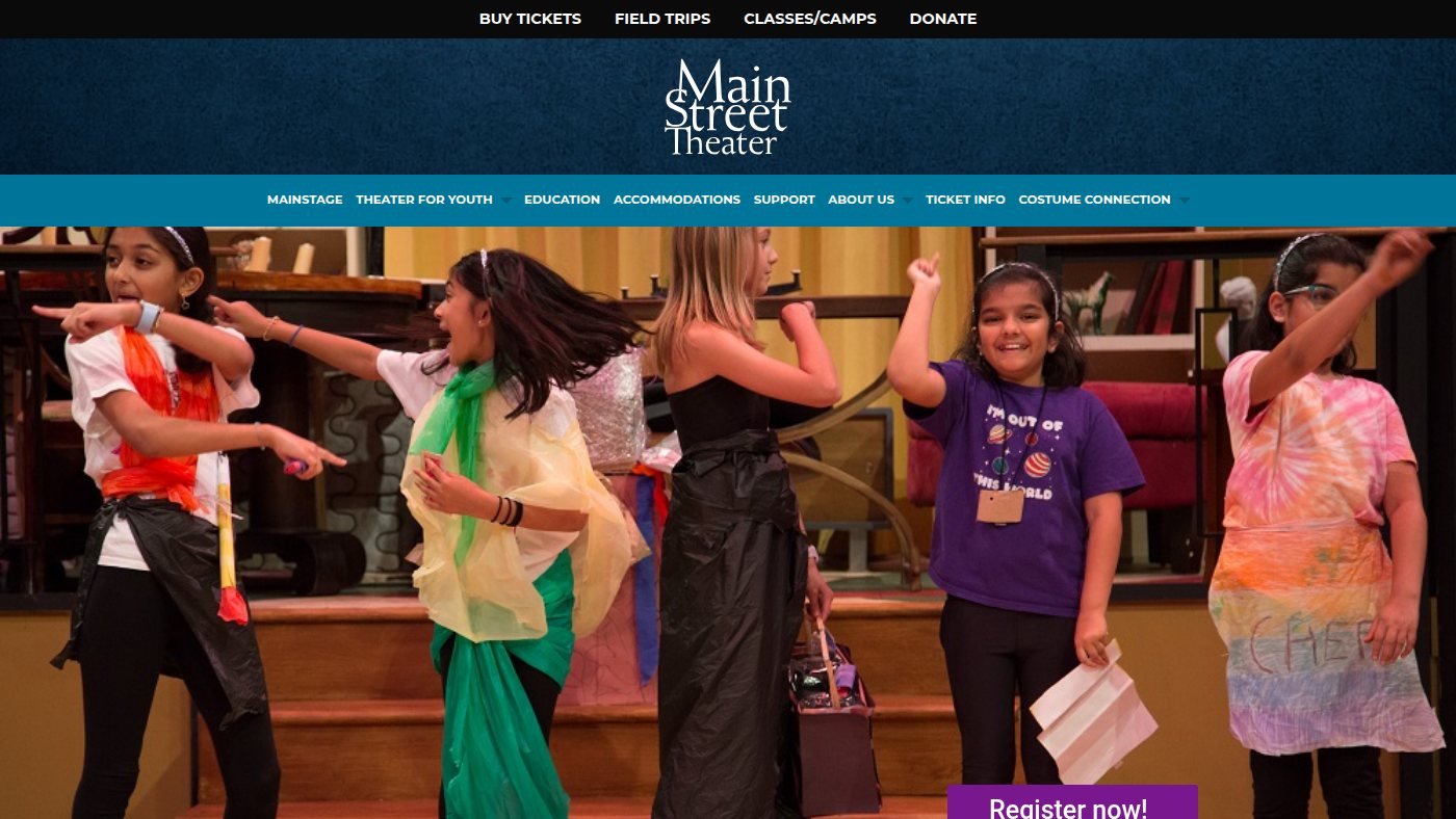 The home page of mainstreettheater.com